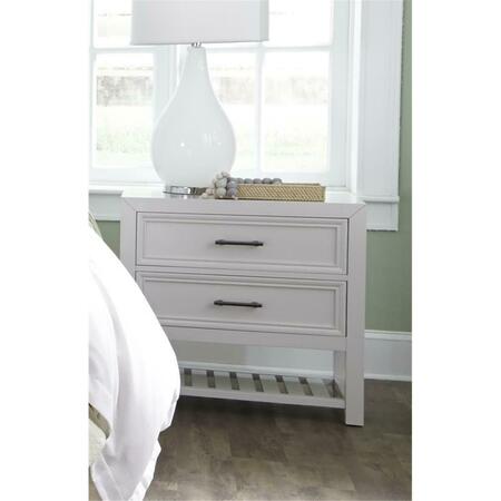 PROGRESSIVE FURNITURE 28 X 28 X 17 In. Night Stand, White B124-43